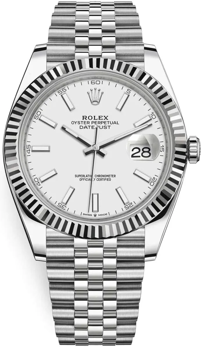 Rolex Datejust 41 126334 41mm Stainless steel White