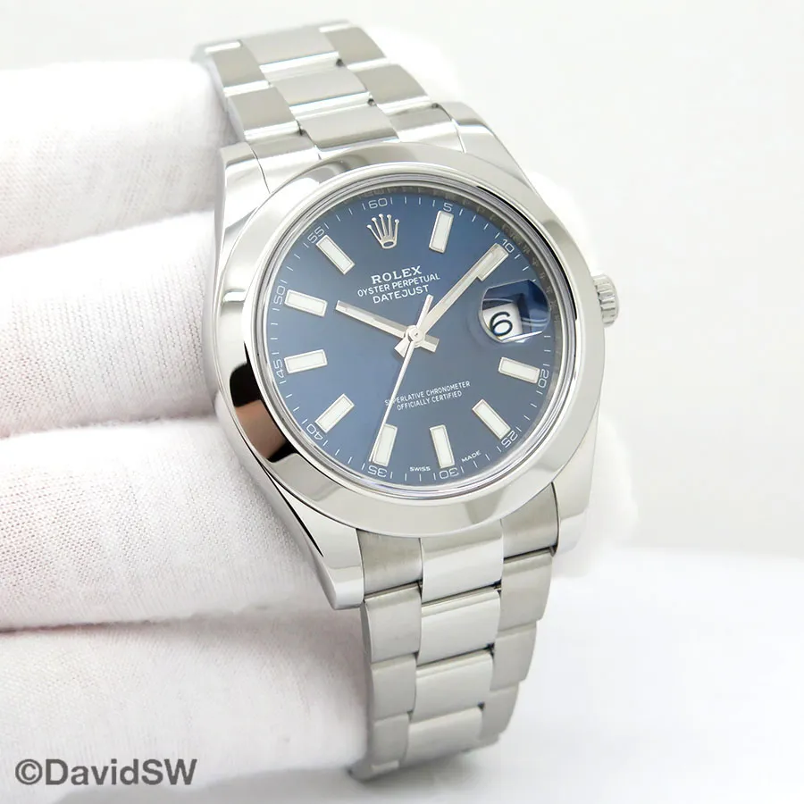 Rolex Datejust II 116300 41mm Stainless steel Blue