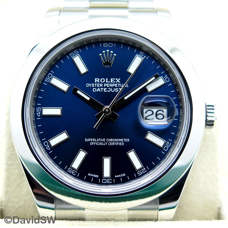 Rolex Datejust II 116300 41mm Stainless steel Blue 2