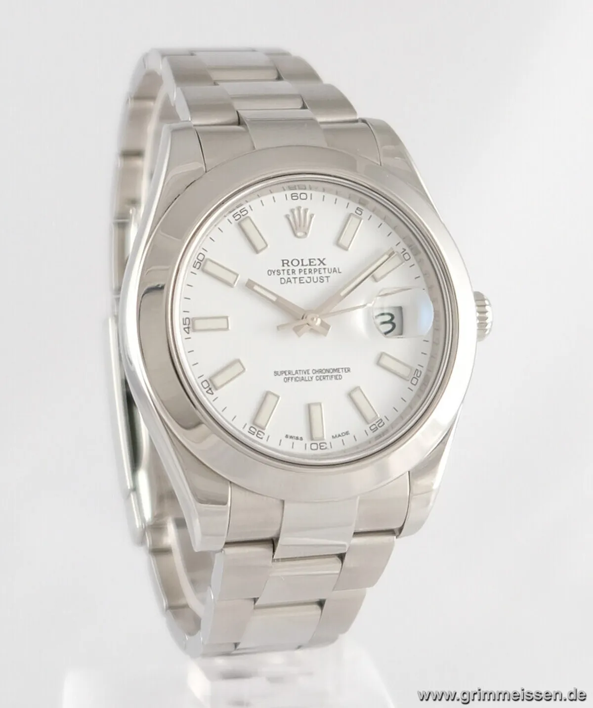 Rolex Datejust II 116300 40mm Stainless steel White