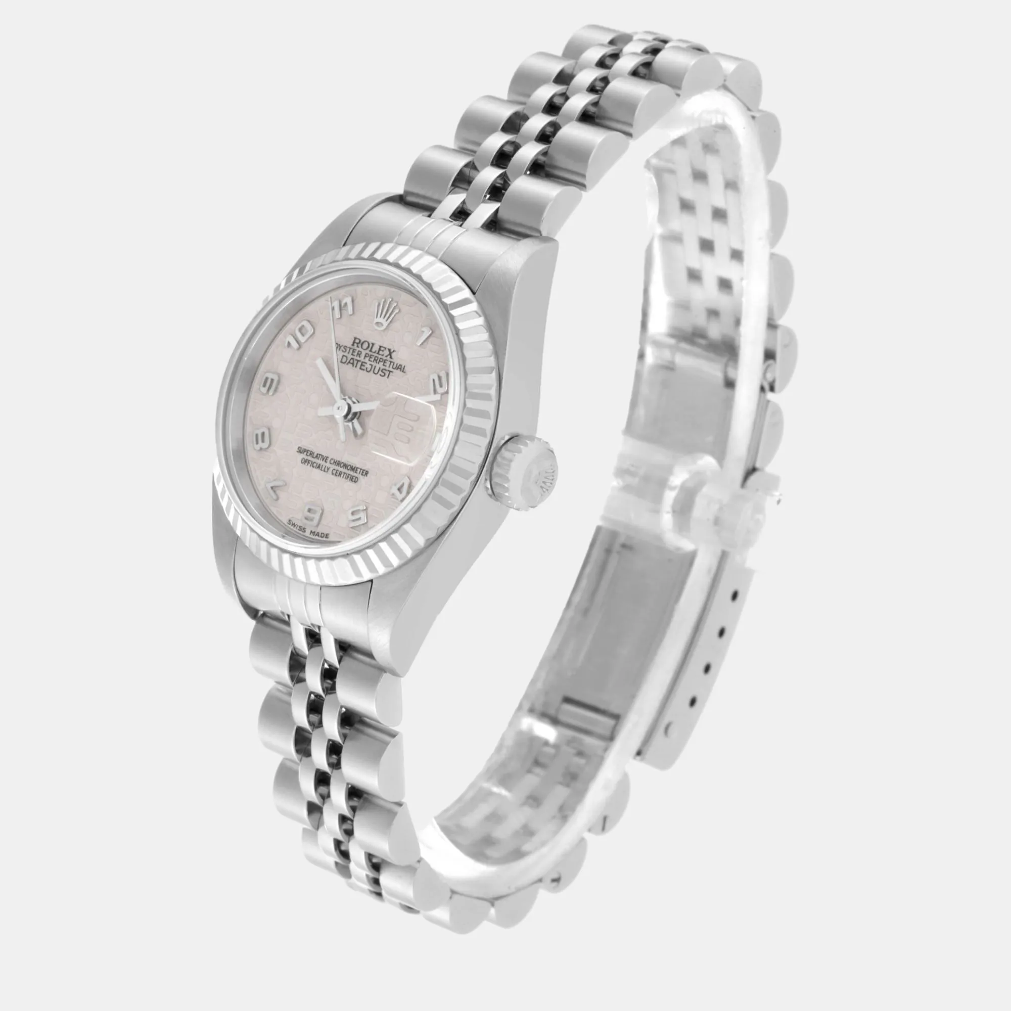 Rolex Datejust 26mm White gold and diamond-set Silver 3