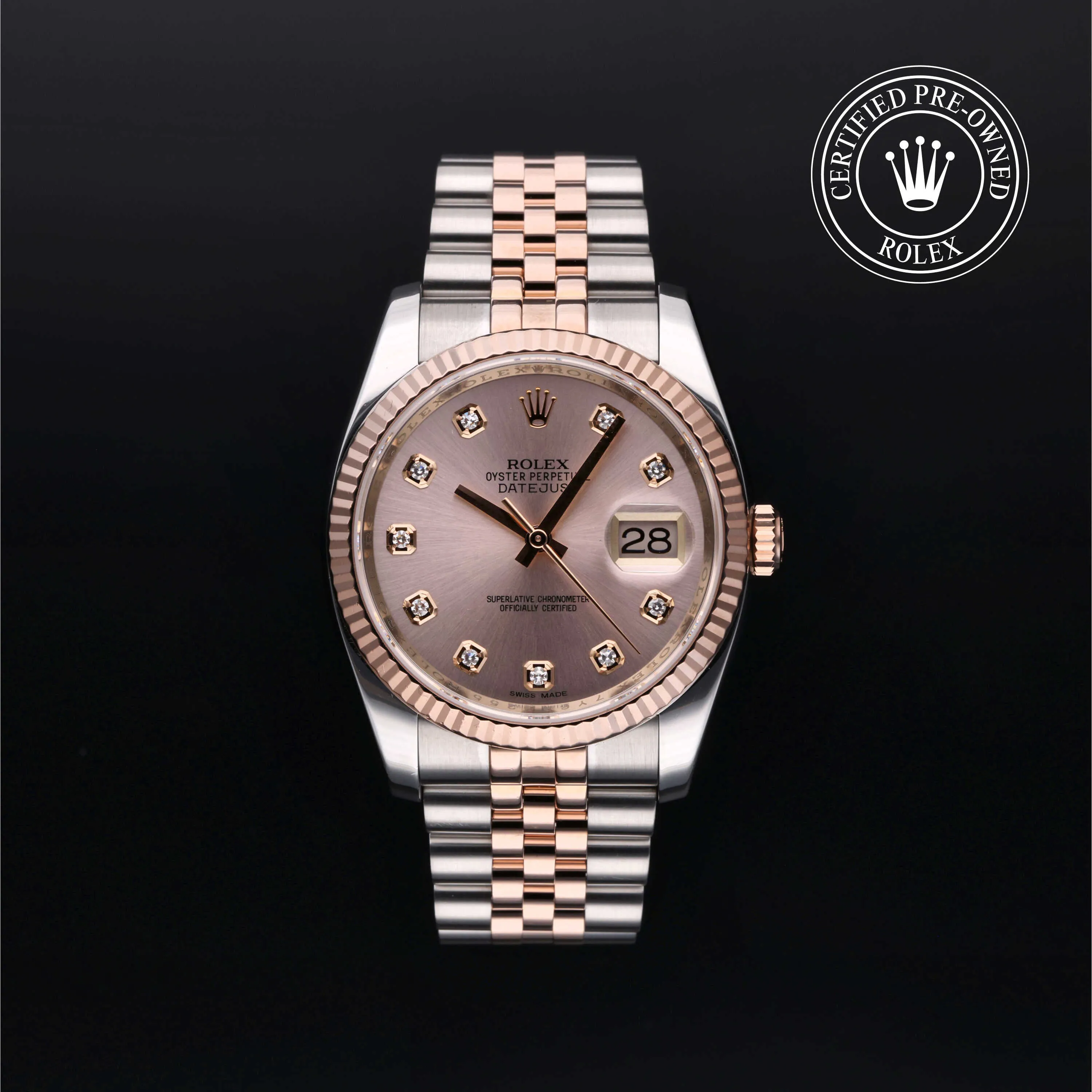 Rolex Datejust 36mm Rose gold and steel Rose