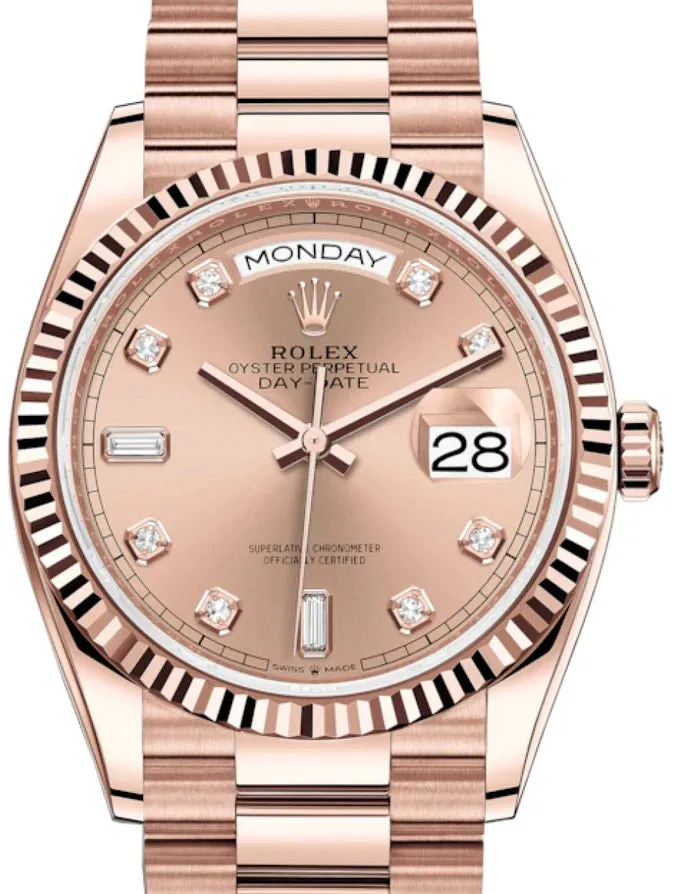 Rolex Day-Date 36 128235 36mm Everose gold Rose