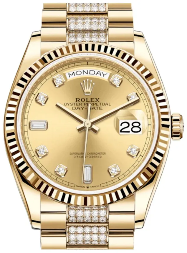 Rolex Day-Date 36 36mm Yellow gold and 18k yellow gold Champagne