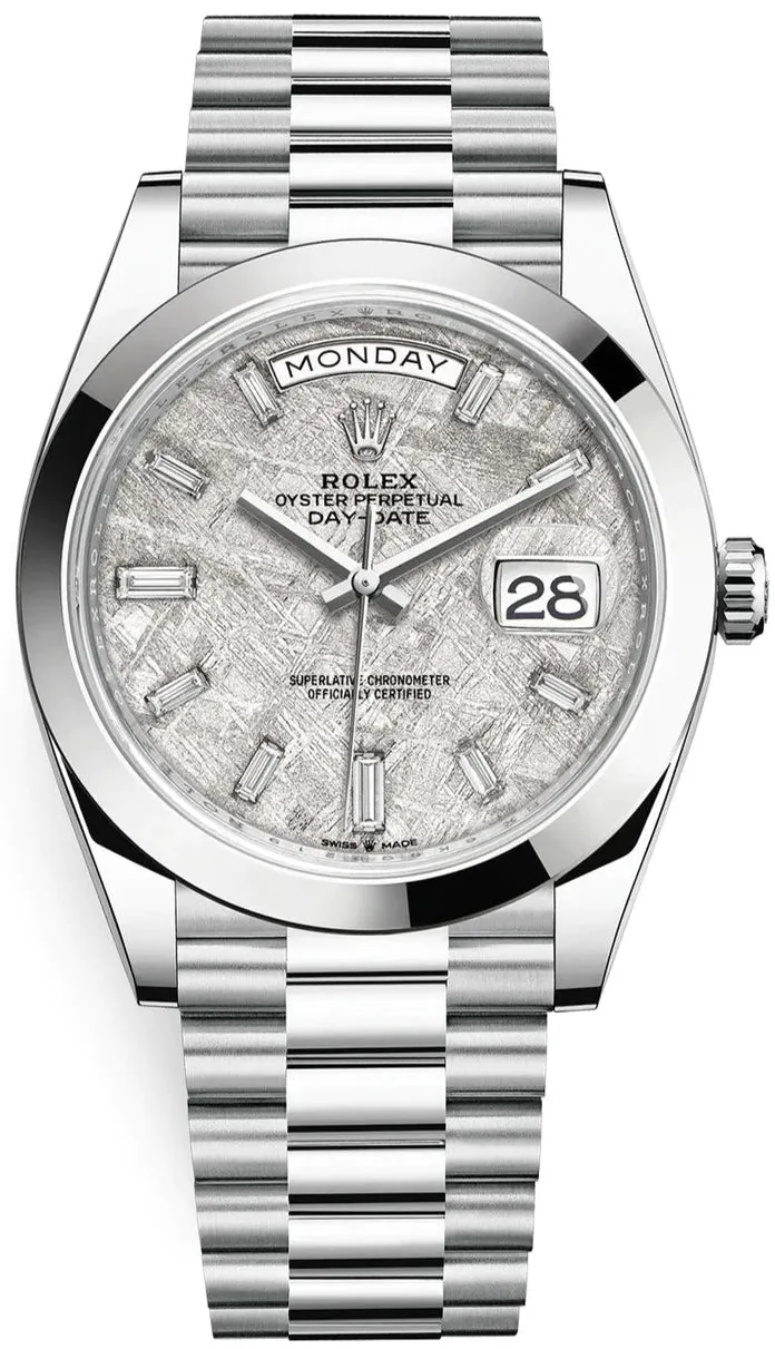 Rolex Day-Date 40 228206 40mm Platinum Meteorite