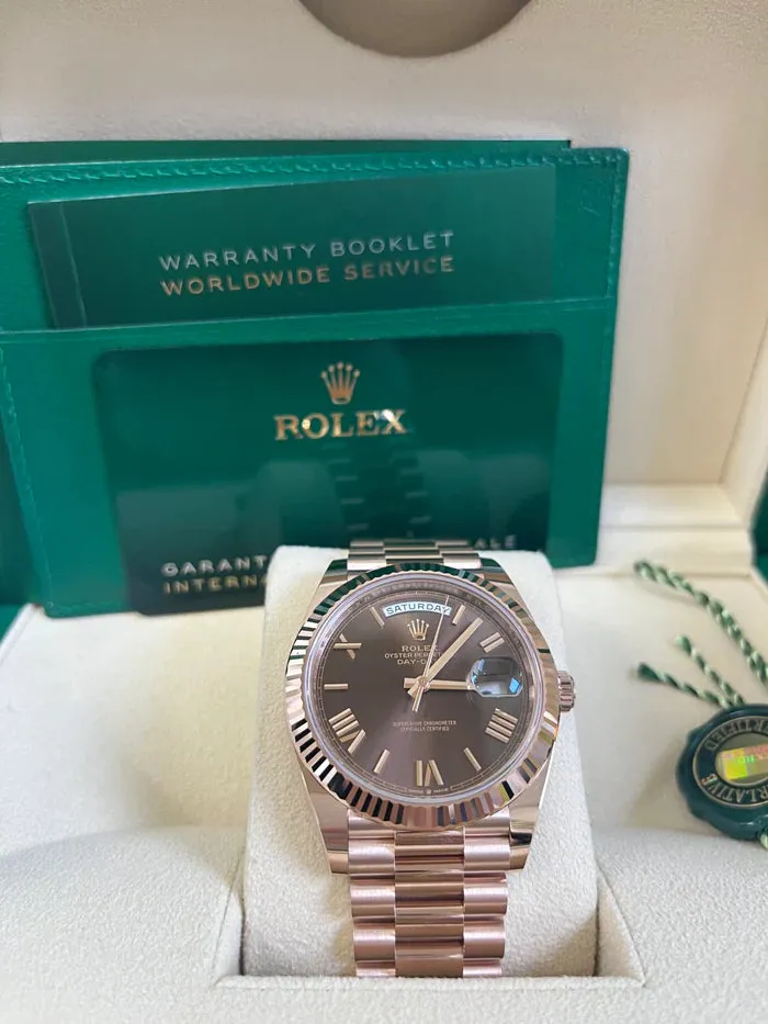 Rolex Day-Date 40 228235 40mm Everose gold Brown 1