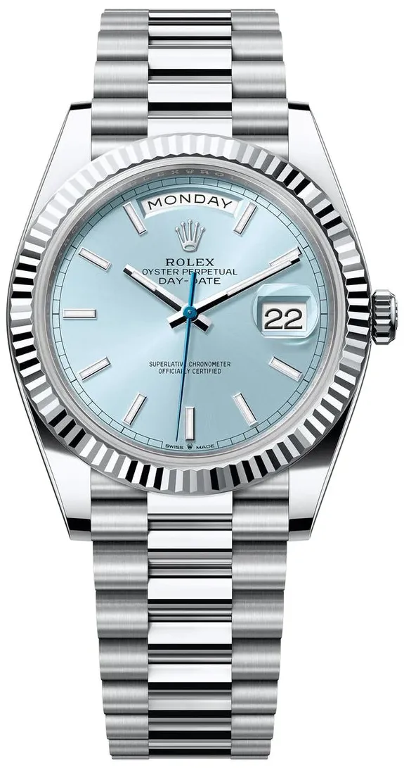 Rolex Day-Date 40 228236 40mm Platinum Blue