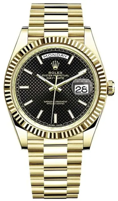 Rolex Day-Date 40 228238 40mm Yellow gold and 18k yellow gold Black