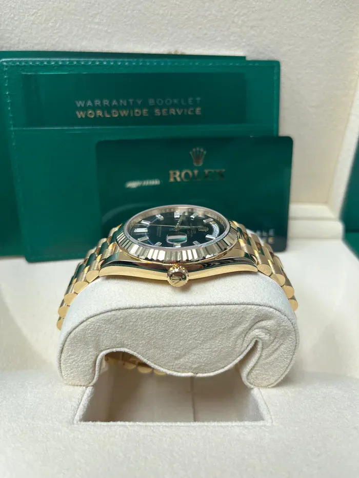 Rolex Day-Date 40 228238 40mm Yellow gold and 18k yellow gold Onyx 2