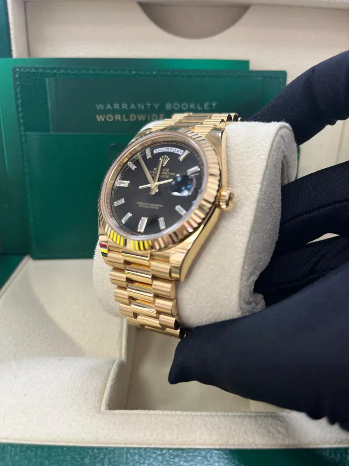 Rolex Day-Date 40 228238 40mm Yellow gold and 18k yellow gold Black 6