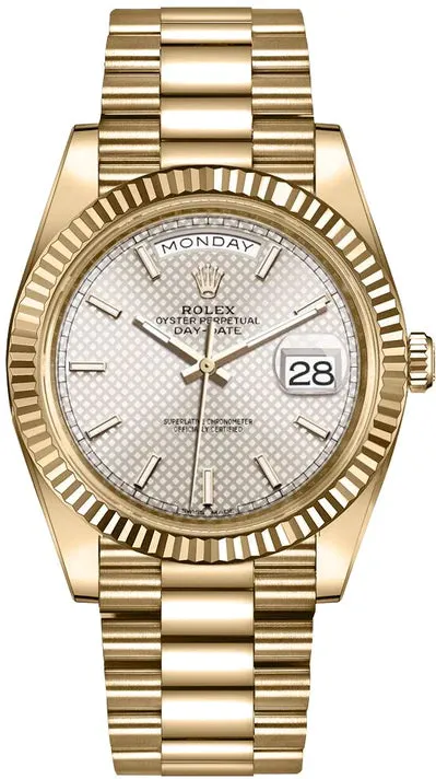 Rolex Day-Date 40 228238 40mm Yellow gold and 18k yellow gold Silver