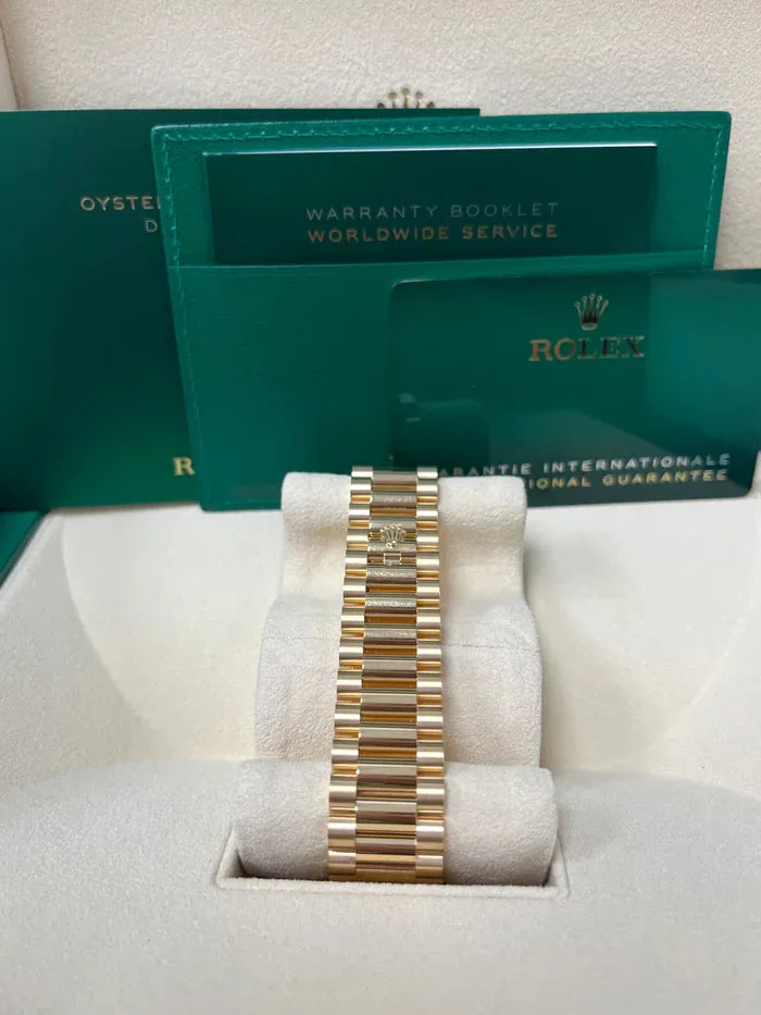 Rolex Day-Date 40 228238 40mm Yellow gold and 18k yellow gold Silver 5