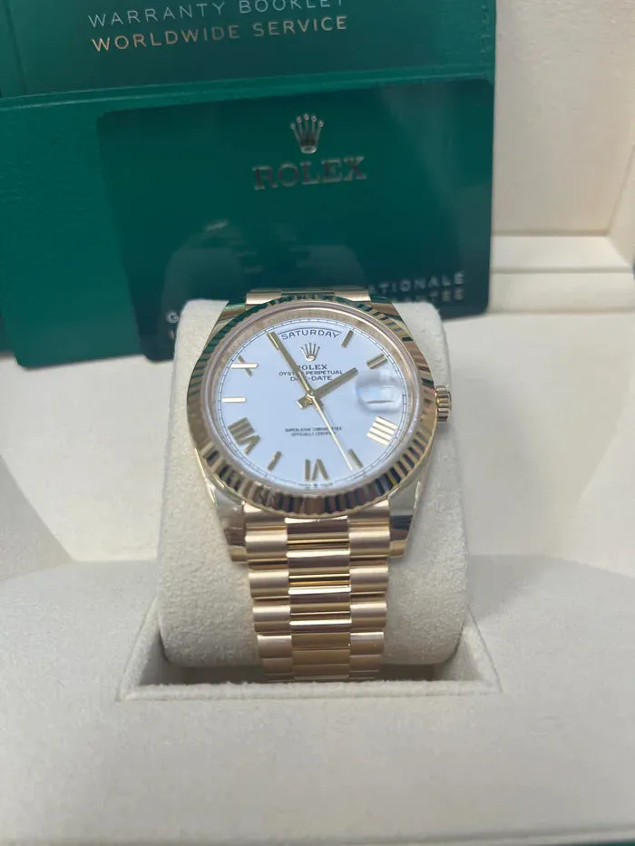 Rolex Day-Date 40 228238 40mm Yellow gold and 18k yellow gold White 3