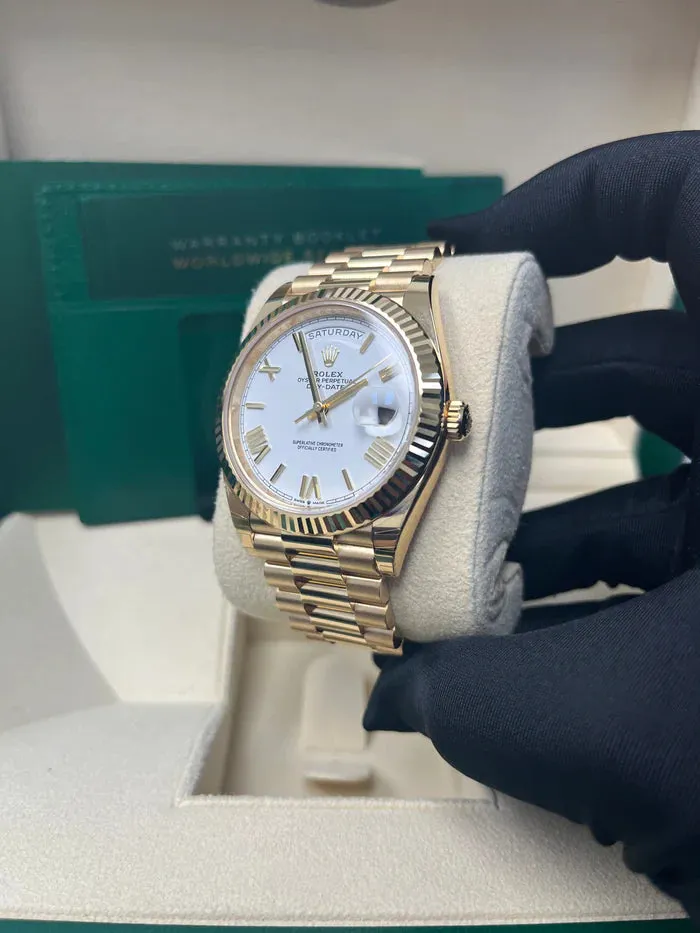 Rolex Day-Date 40 228238 40mm Yellow gold and 18k yellow gold White 7