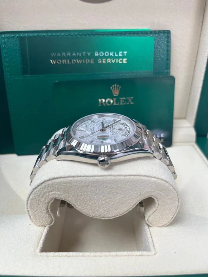 Rolex Day-Date 40 228239 40mm White gold and 18k white gold Meteorite 3