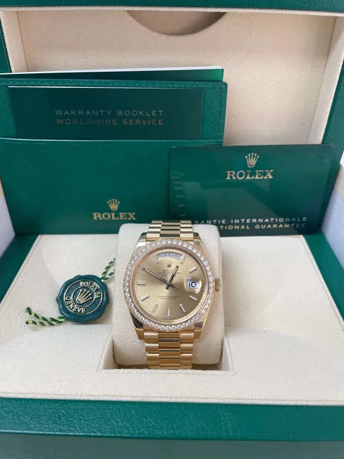 Rolex Day-Date 40 228348RBR 40mm Yellow gold and 18k yellow gold Champagne 1