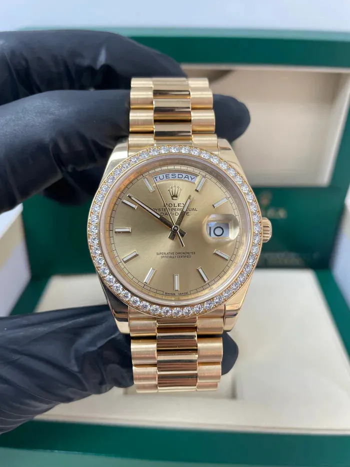 Rolex Day-Date 40 228348RBR 40mm Yellow gold and 18k yellow gold Champagne 5