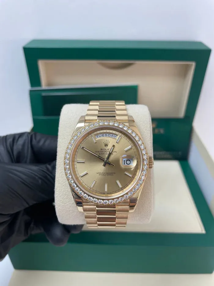 Rolex Day-Date 40 228348RBR 40mm Yellow gold and 18k yellow gold Champagne 6