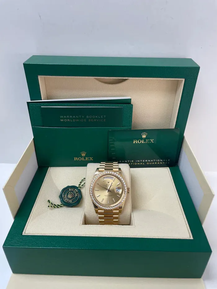 Rolex Day-Date 40 228348RBR 40mm Yellow gold and 18k yellow gold Champagne 9