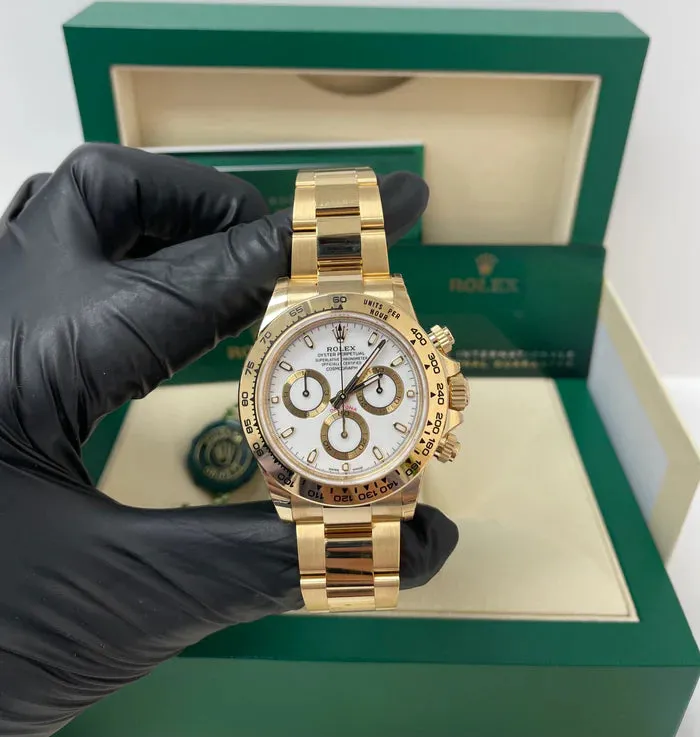 Rolex Daytona 116508 40mm Yellow gold White 3