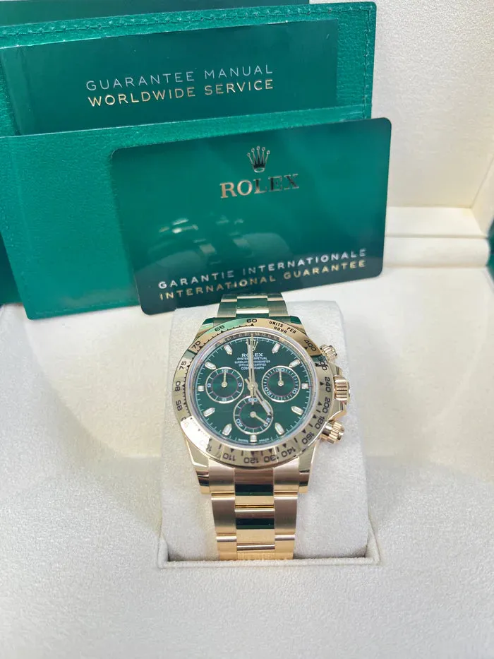 Rolex Daytona 116508 40mm Yellow gold and 18k yellow gold Green 1