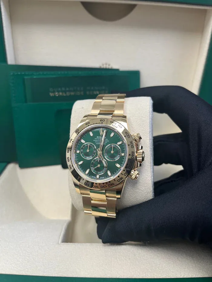 Rolex Daytona 116508 40mm Yellow gold and 18k yellow gold Green 3