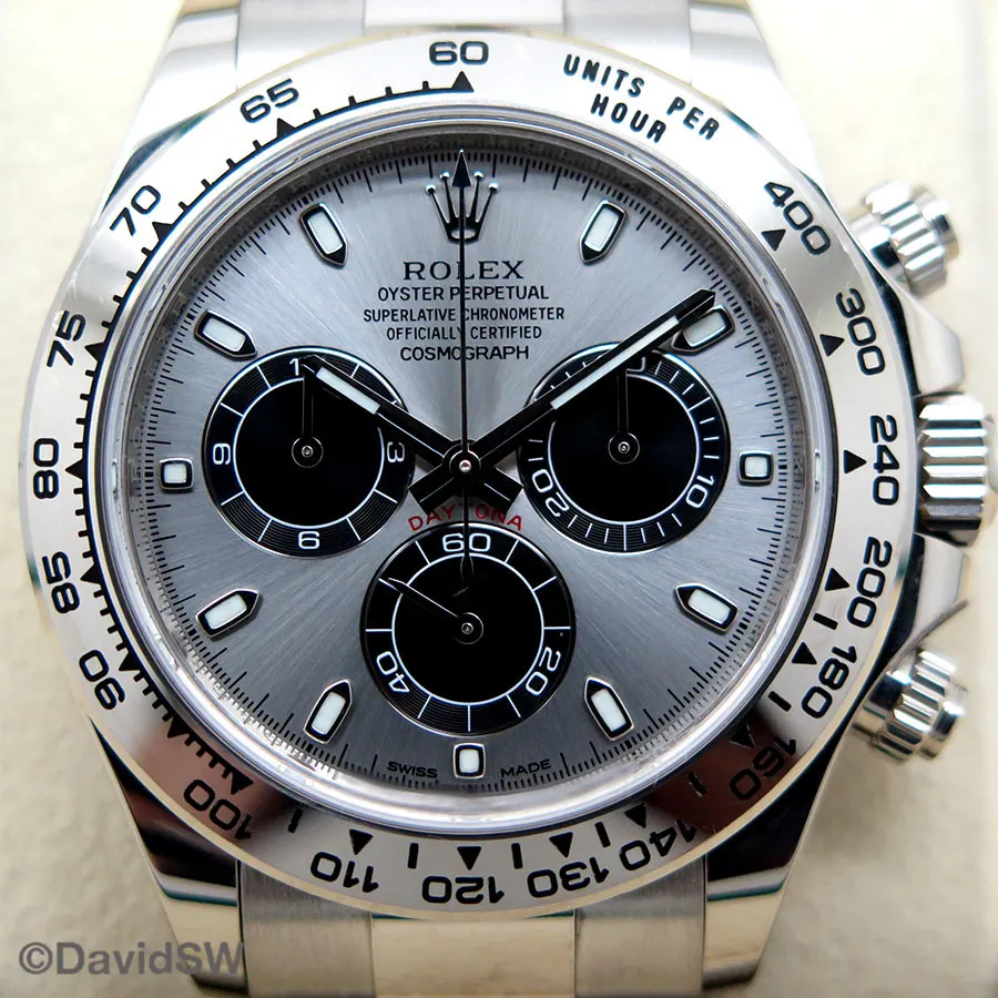 Rolex Daytona 116509 40mm White gold Silver 2