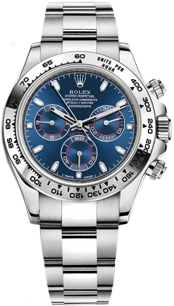 Rolex Daytona 116509 40mm White gold Blue