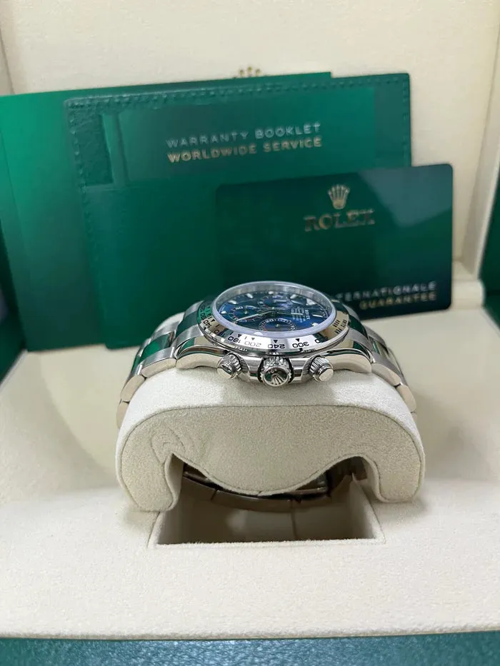 Rolex Daytona 116509 40mm White gold Blue 2