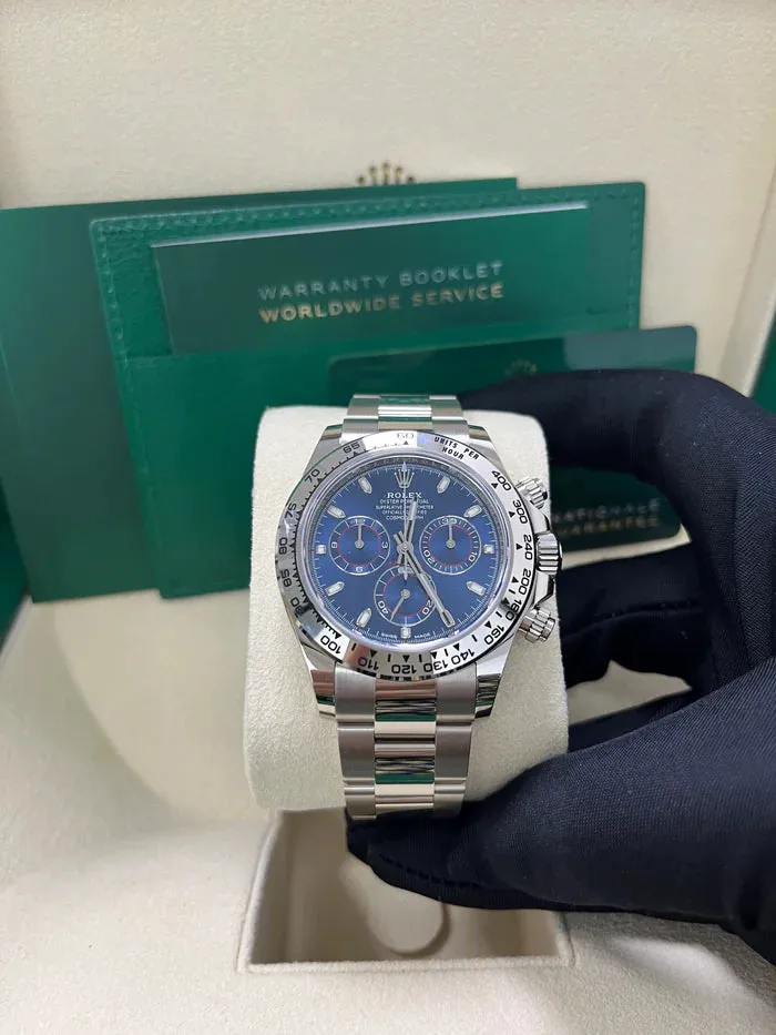 Rolex Daytona 116509 40mm White gold Blue 7