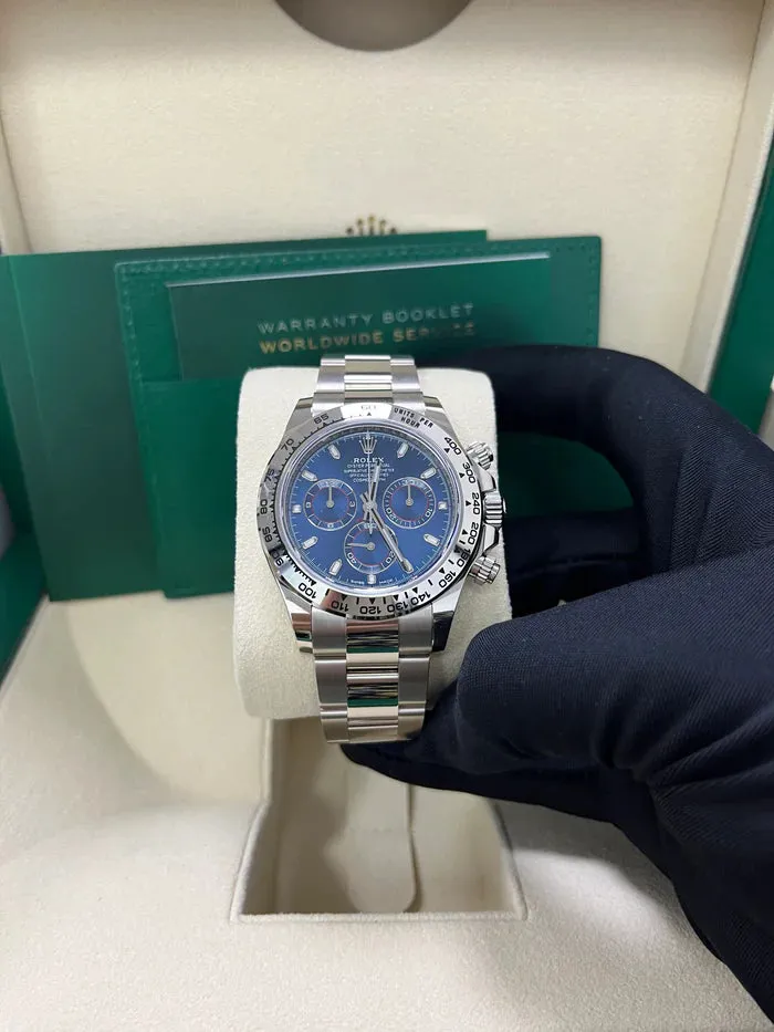 Rolex Daytona 116509 40mm White gold Blue 8