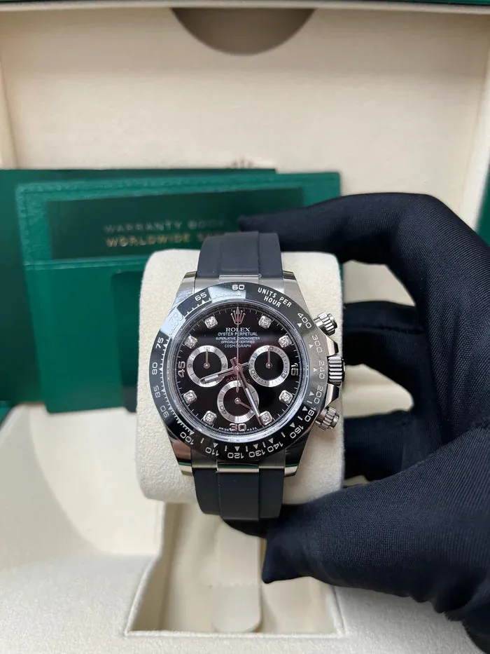 Rolex Daytona 116519LN 40mm White gold and 18k white gold Black 4