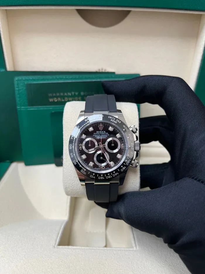 Rolex Daytona 116519LN 40mm White gold and 18k white gold Black 9