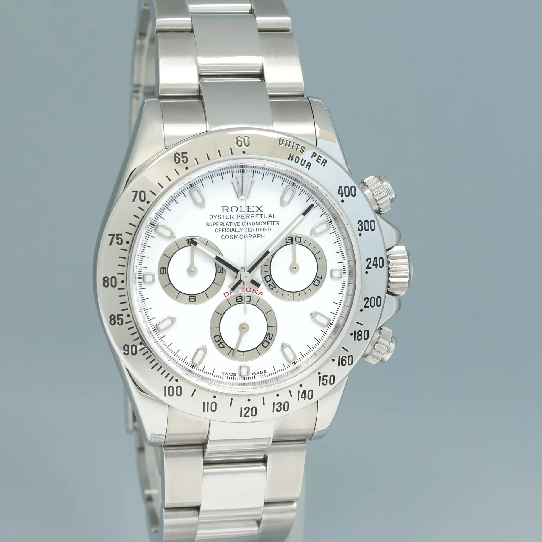 Rolex Daytona 116520 40mm Stainless steel White 2