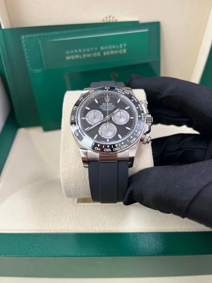 Rolex Daytona 126519LN 40mm White gold and 18k white gold Black 7