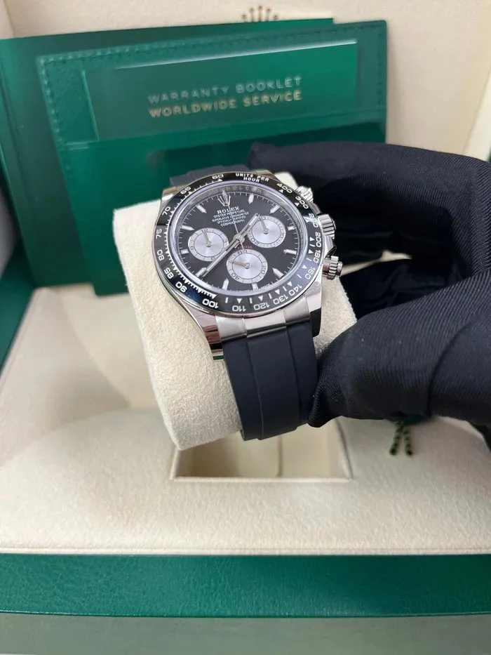 Rolex Daytona 126519LN 40mm White gold and 18k white gold Black 8