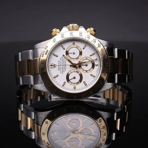 Rolex Daytona 16523 40mm Yellow gold and stainless steel White