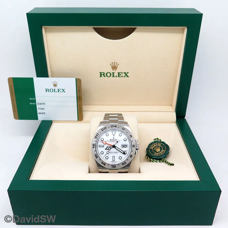 Rolex Explorer II 216570 42mm Stainless steel White 1