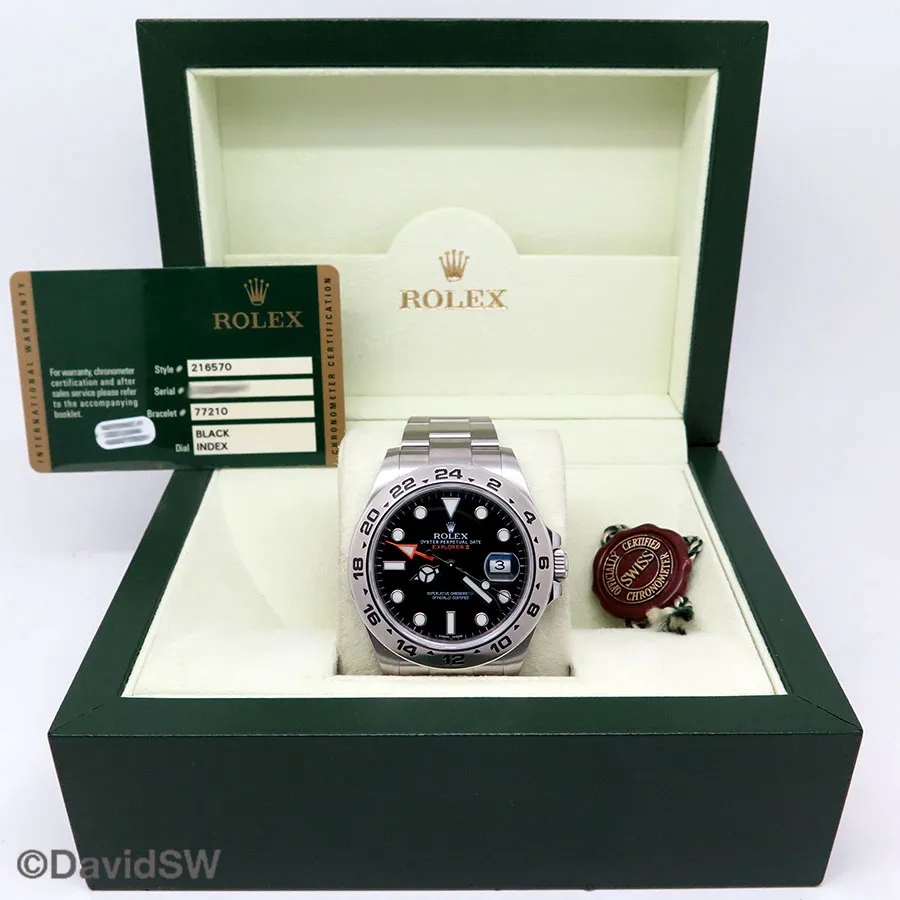 Rolex Explorer II 216570 42mm Stainless steel Black 1