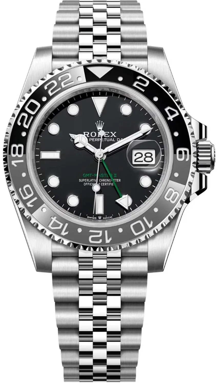 Rolex GMT-Master II 126710GRNR 40mm Stainless steel Black