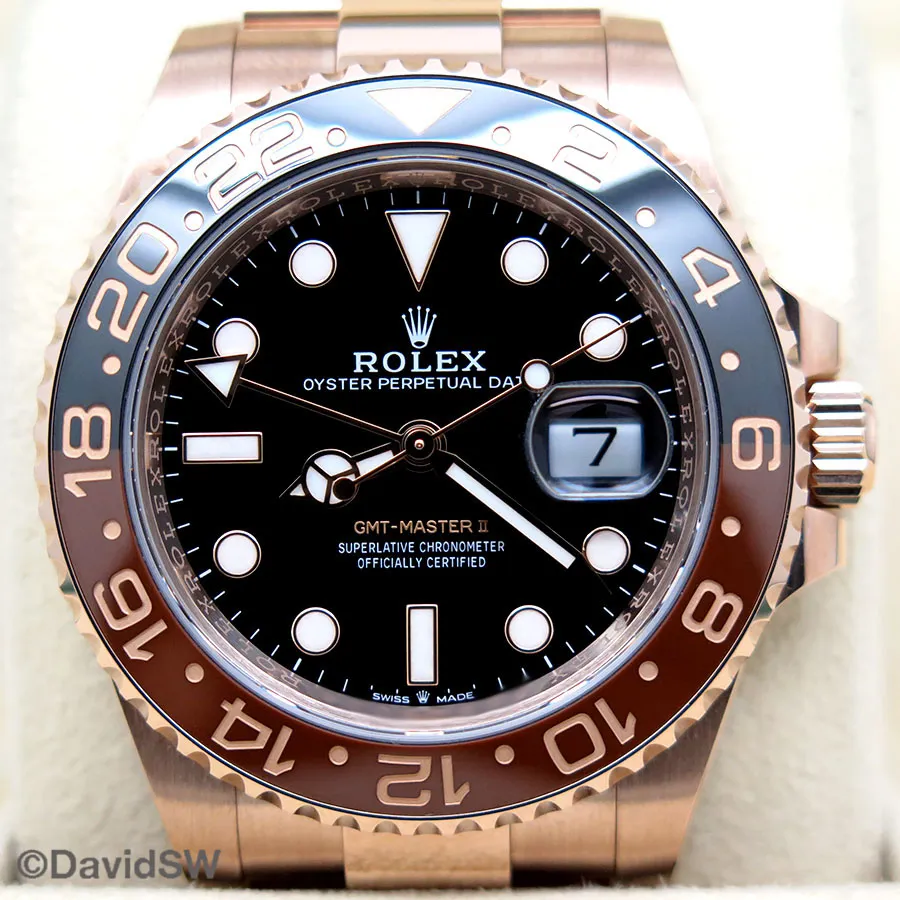 Rolex GMT-Master II 126715CHNR 40mm Rose gold Black 2