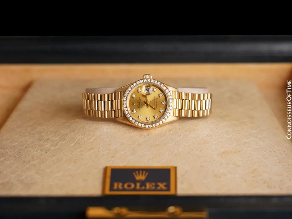 Rolex Lady-Datejust 69138 26mm Yellow gold Champagne 9