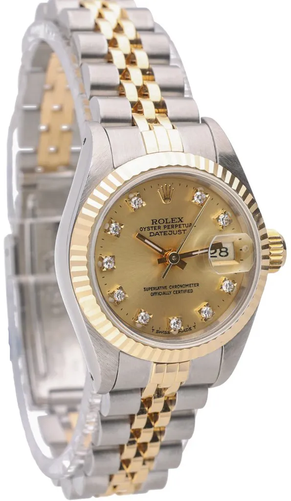 Rolex Lady-Datejust 69173 26mm Yellow gold and stainless steel Champagne 5