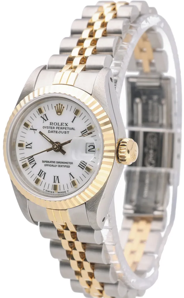 Rolex Lady-Datejust 69173 26mm Yellow gold and stainless steel White 1
