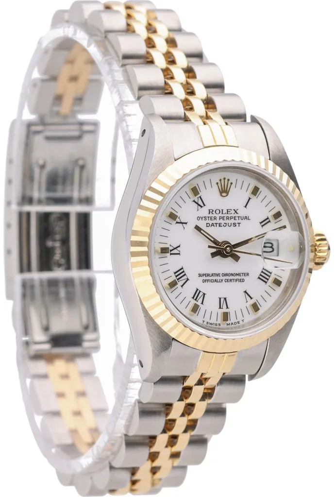 Rolex Lady-Datejust 69173 26mm Yellow gold and stainless steel White 4