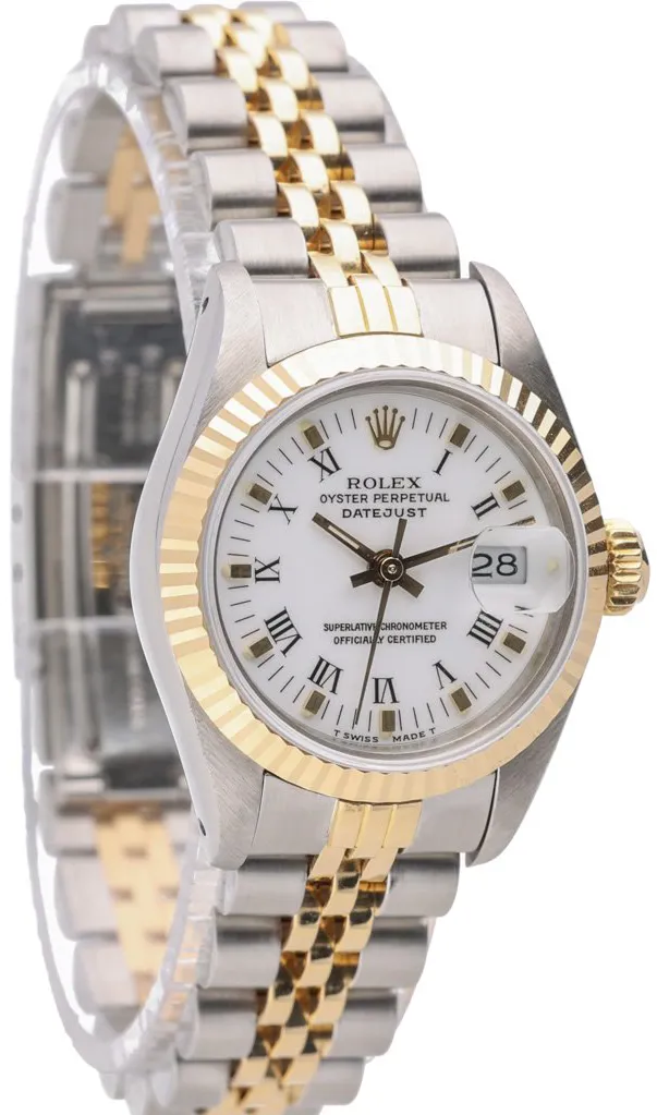 Rolex Lady-Datejust 69173 26mm Yellow gold and stainless steel White 5