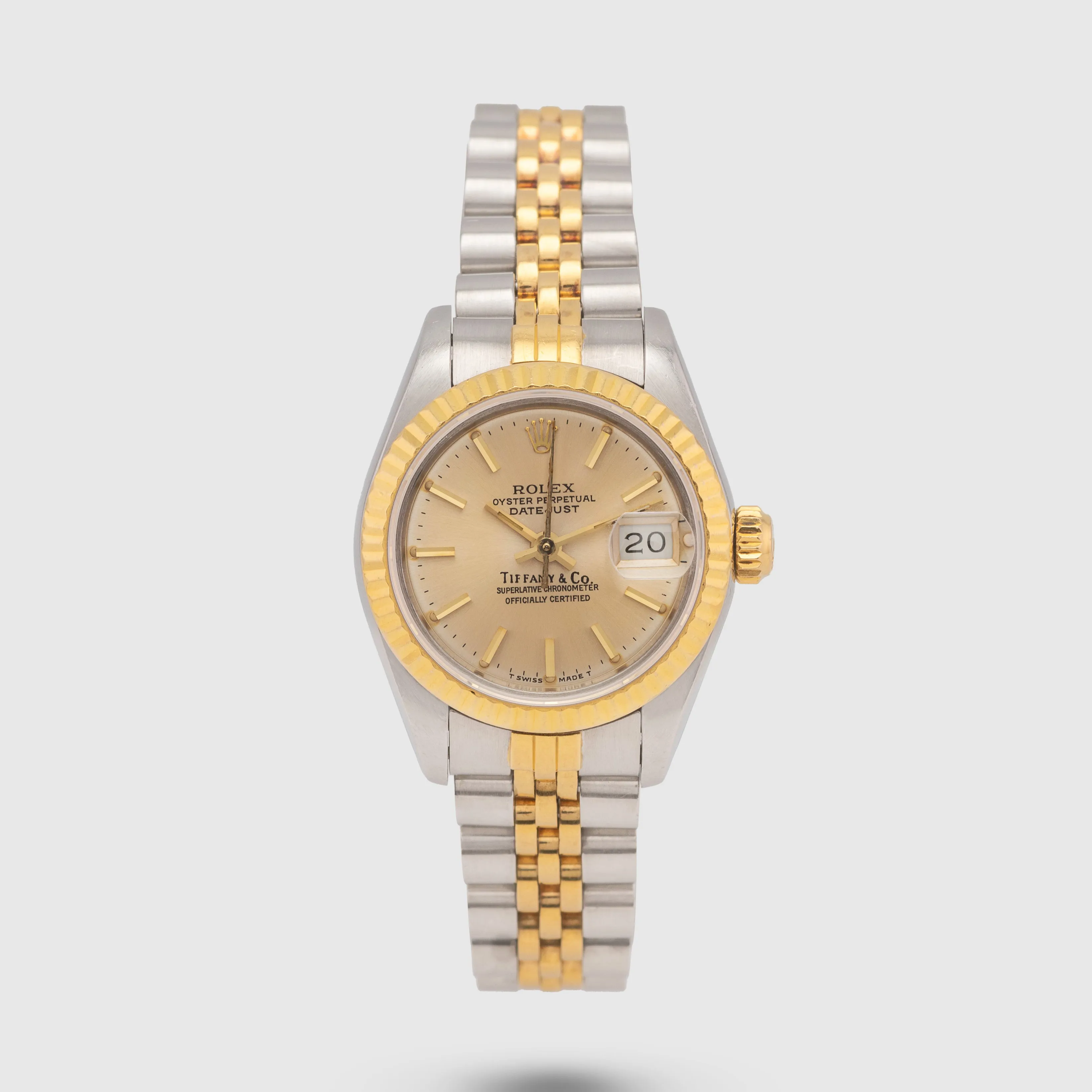 Rolex Lady-Datejust 69173 26mm Steel and gold Champagne