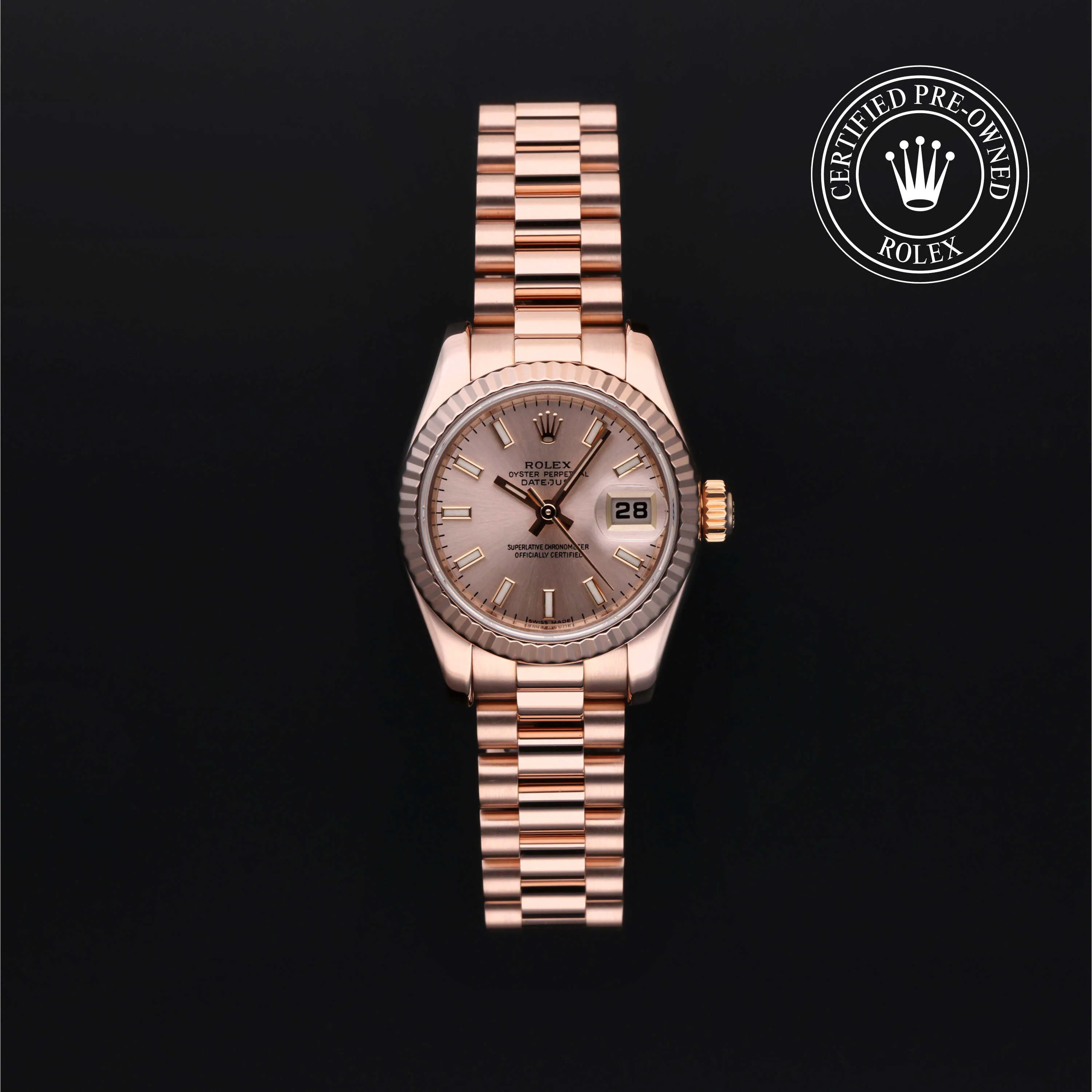 Rolex Lady-Datejust 179175 26mm Rose gold Rose