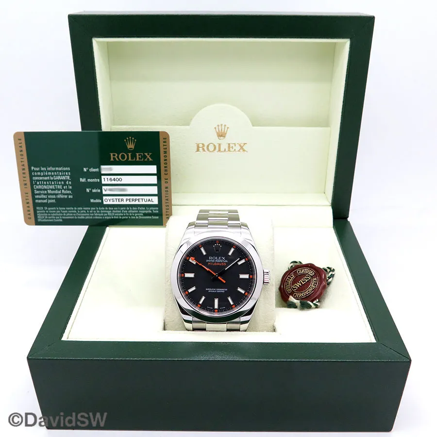 Rolex Milgauss 116400 40mm Stainless steel Black 1