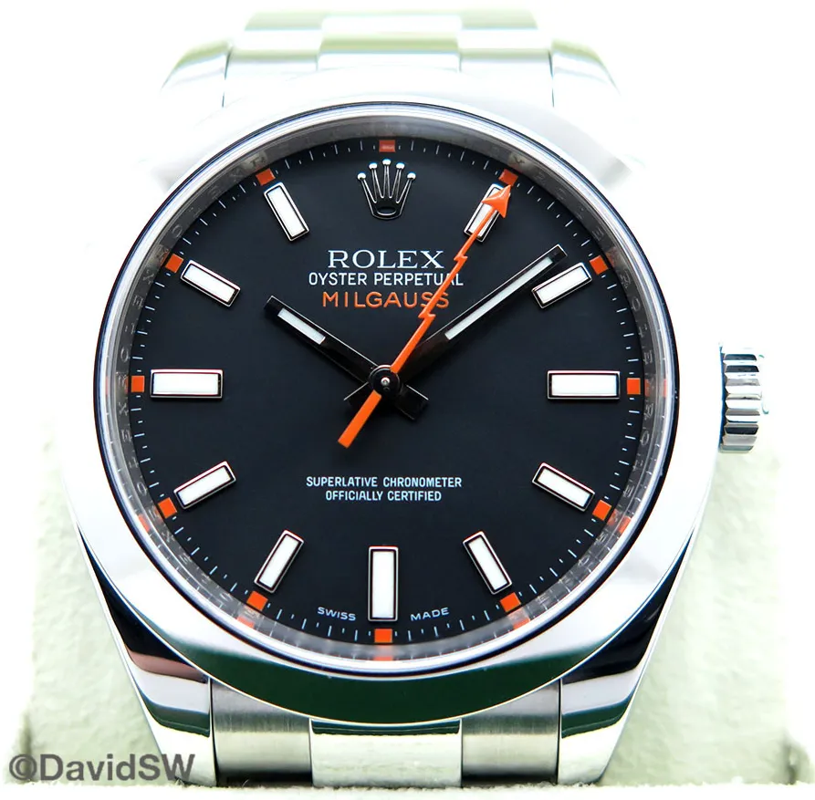 Rolex Milgauss 116400 40mm Stainless steel Black 2